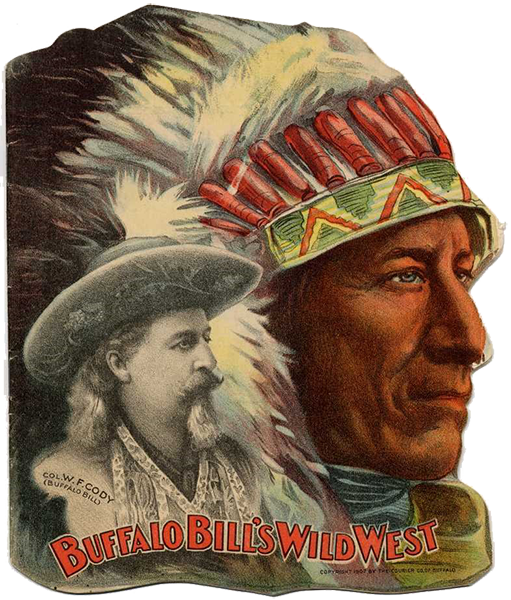 Buffalo Bill's Wild West program with an American Indian.