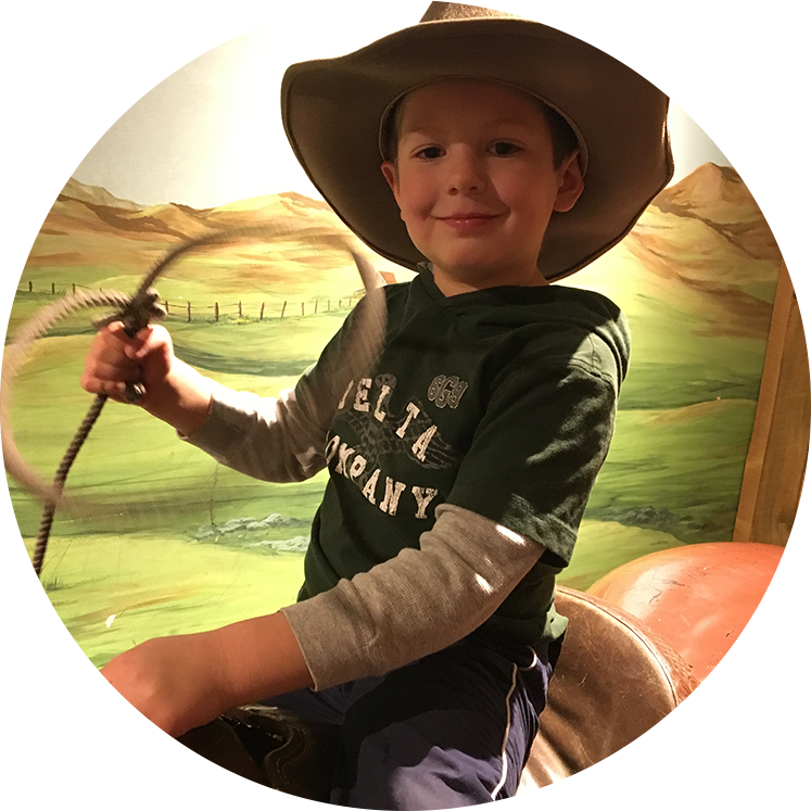 cowboy-corral Child playing in Cowboy Corral.