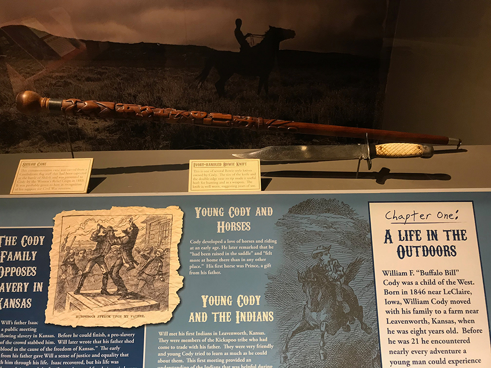 Buffalo Bill's Story exhibit.